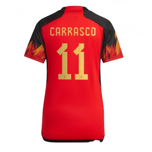 Fotbalové Dres Belgie Yannick Carrasco #11 Dámské Domácí MS 2022 Krátký Rukáv